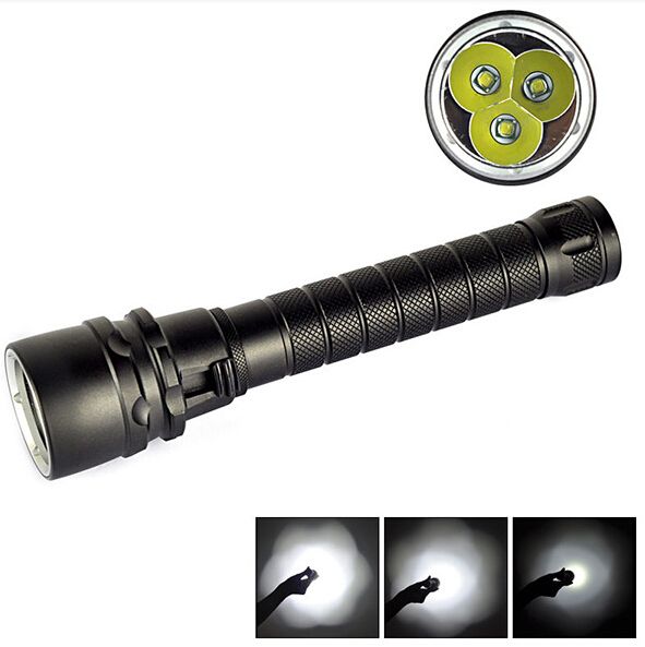 Illuminate Adventures SK68 Q5 LED Bärbar Mini ZOOM-ficklampa 6000 lumen Hållbar Vattentät Campinglampa