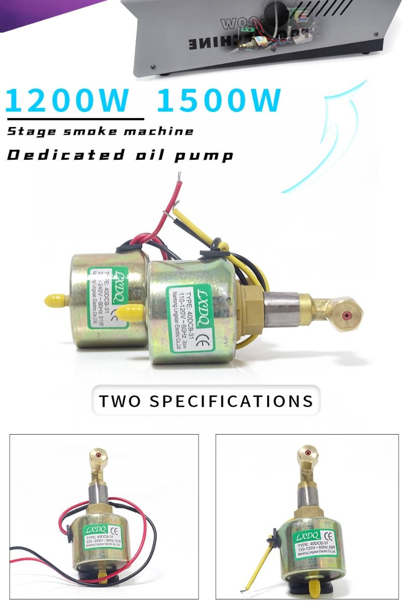 Oljepump kraftpump 55DCB för dimmaskiner elektromagnetisk pump precisionsoljekontroll tyst prestanda