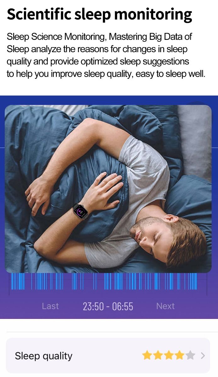 ET570 Blodsocker Smartwatch EKG Puls Blodtryck Hälsa Icke-invasiv Blodsocker Mätning, 1.96" Pekskärm för Android iOS