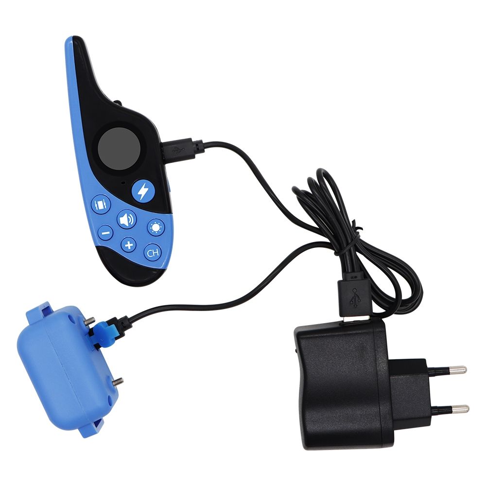 Upptäck 2021 Elektrisk Hundträningshalsband med 500m Fjärrkontroll Vattentätt Justerbart för Hundlydnadsträning