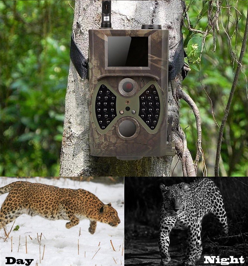 HC-300M 12MP 1080p jaktkamera med nattseende infraröda funktioner för viltövervakning och utomhusutrustning