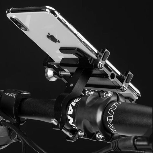 ROCKBROS Hållbar motorcykeltelefonhållare Mångsidigt CNC-aluminiumlegerings motorcykeltillbehör med fem klor för säker passform