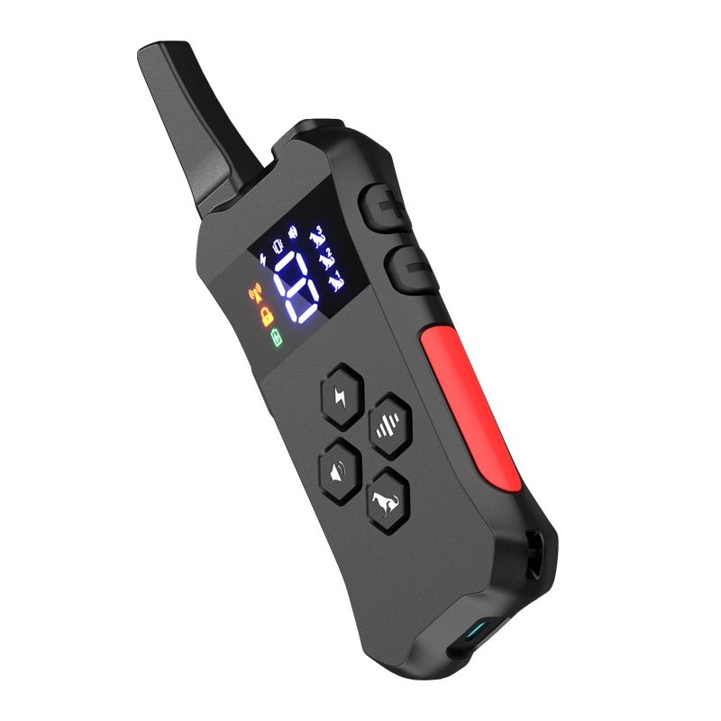 Laddningsbar vattentät hundträningskrage fjärrkontroll och pipvibration chocklägen effektiv för alla raser