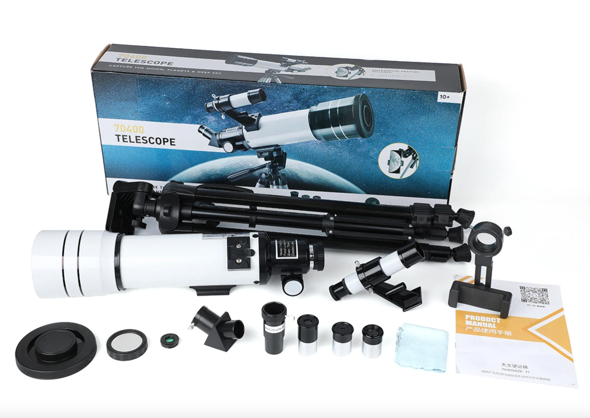 Upptäck universums under med Bossdun teleskop 333X förstoring för månskådning och barnens astronomiska äventyr