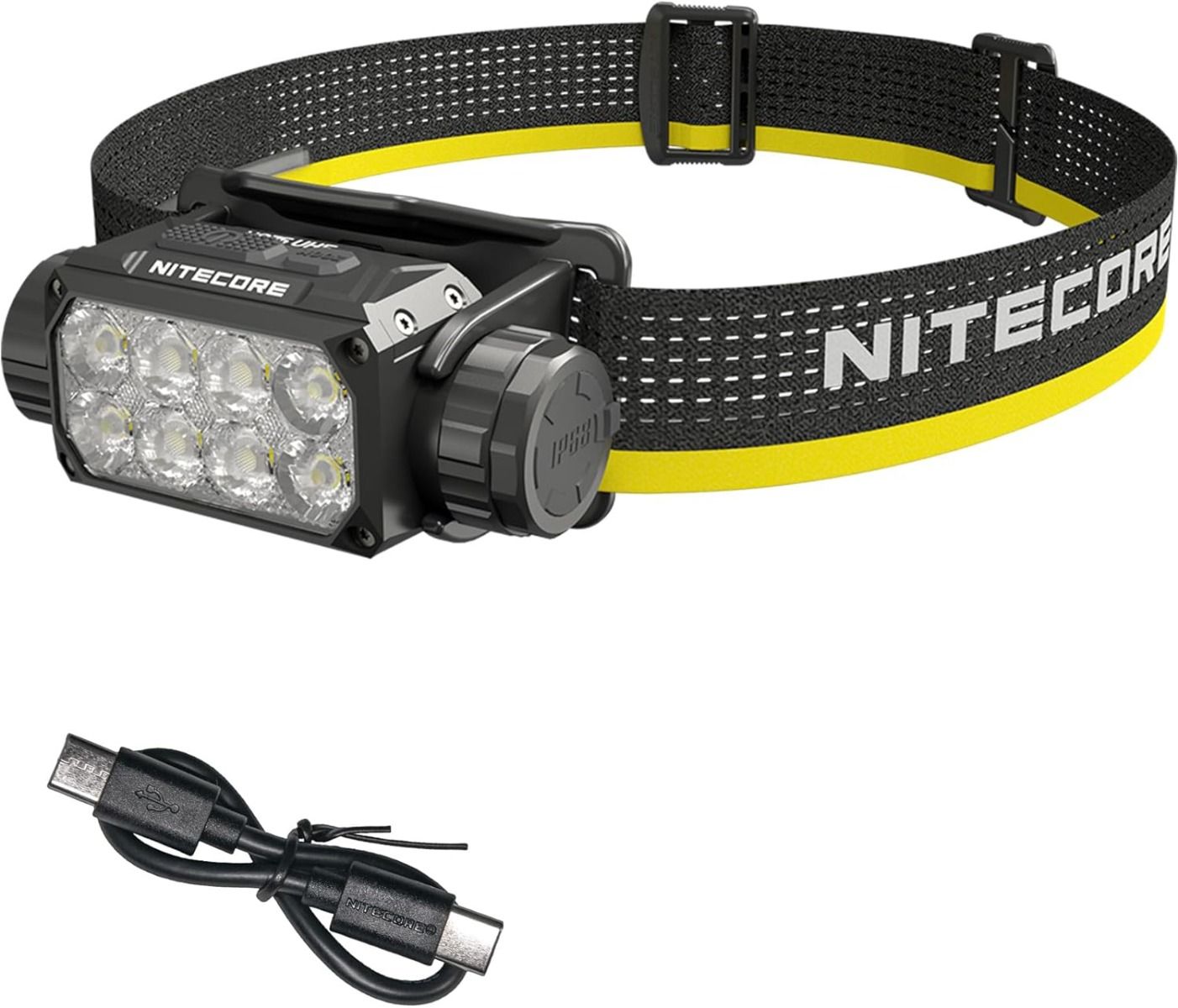 Nitecore HC75 3000 Lumen Pannlampa USB-C Uppladdningsbar Zoombar Justerbar Fokus för Camping Vandring Industriellt Bruk