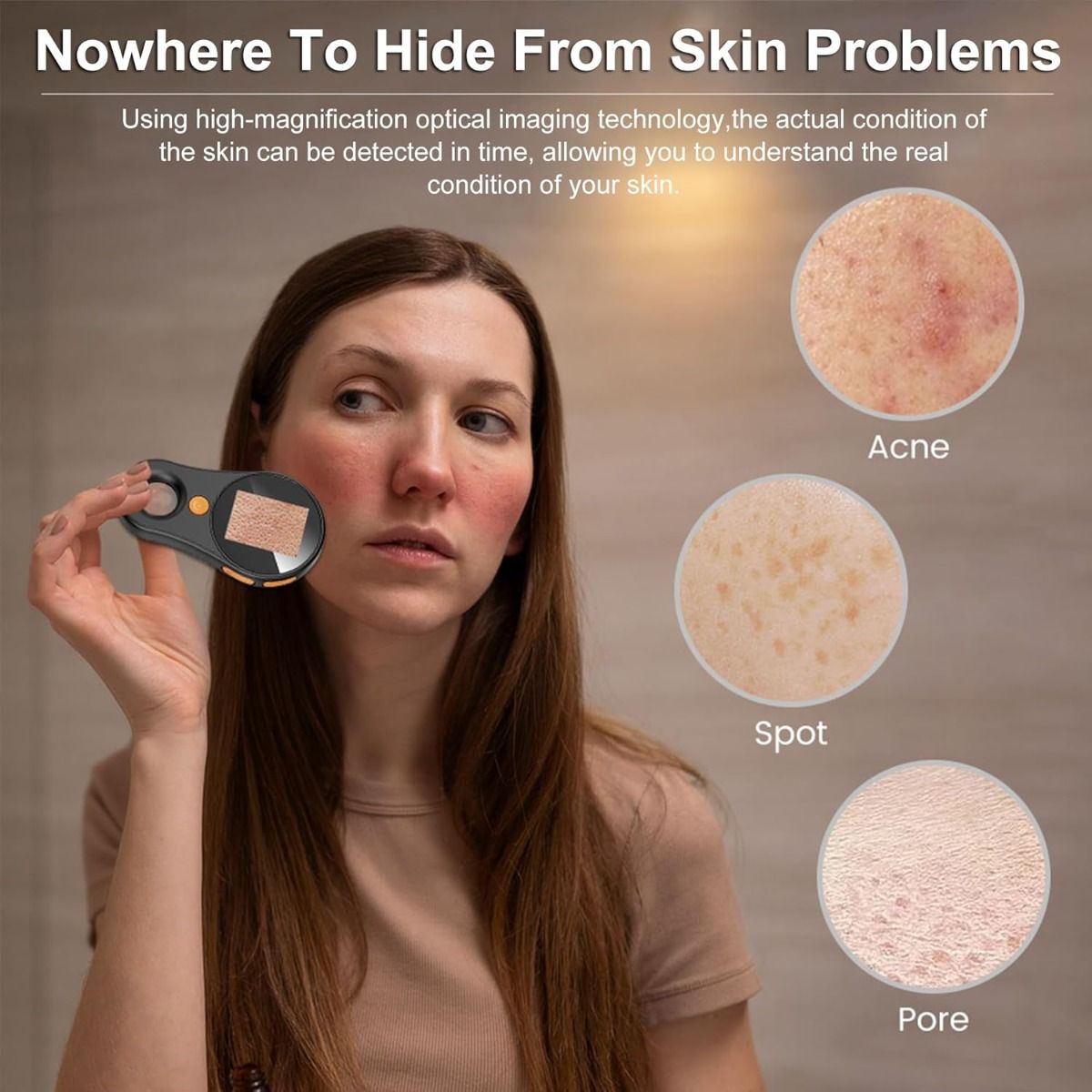 500x Digitalmikroskop 2MP - förstoringsglas för elektronikreparation, mynt & hudanalys, handhållen video