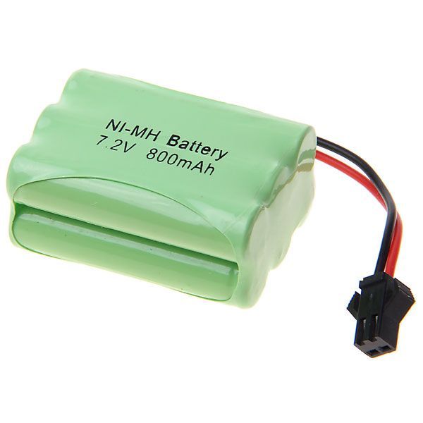 7.2V AAA 800mAh Ni-MH uppladdningsbart batteri - miljövänligt med hög kapacitet för leksaker, modellplan och båtar.