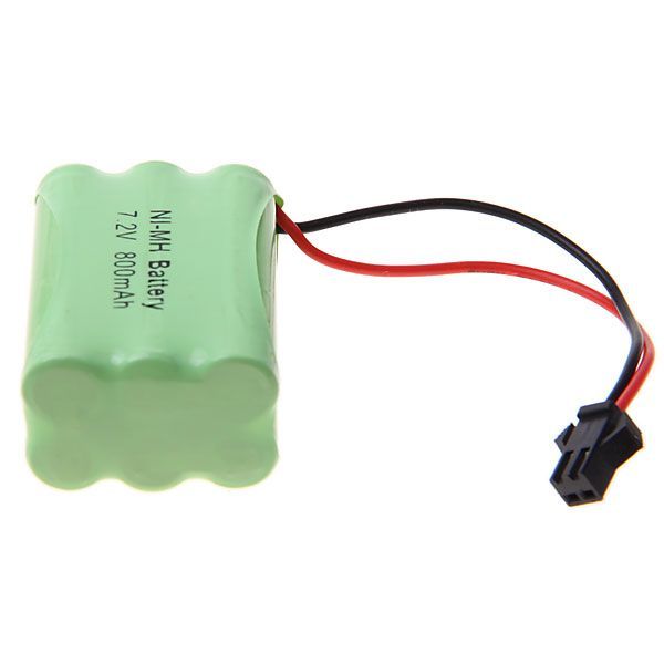 7.2V AAA 800mAh Ni-MH uppladdningsbart batteri - miljövänligt med hög kapacitet för leksaker, modellplan och båtar.