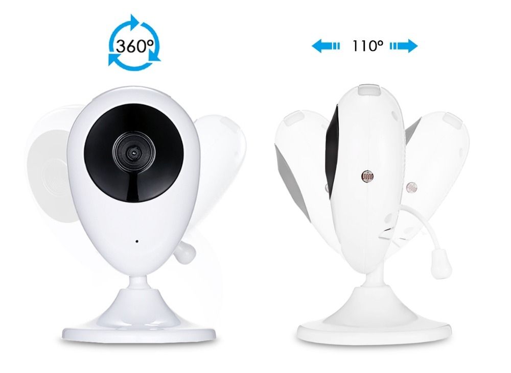 SP880 trådlös videobabymonitor med 2.4-tum LCD infraröd nattvision och tvåvägsljud för trygg babyövervakning