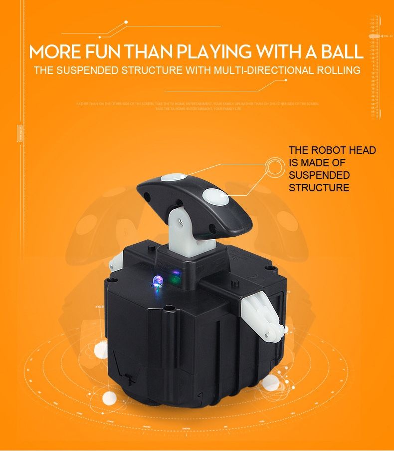 Star Wars BB-8 Fjärrstyrd Robot 20,5cm Intelligent RC-leksak 360° Rotation Rolig för barn och samlarobjekt