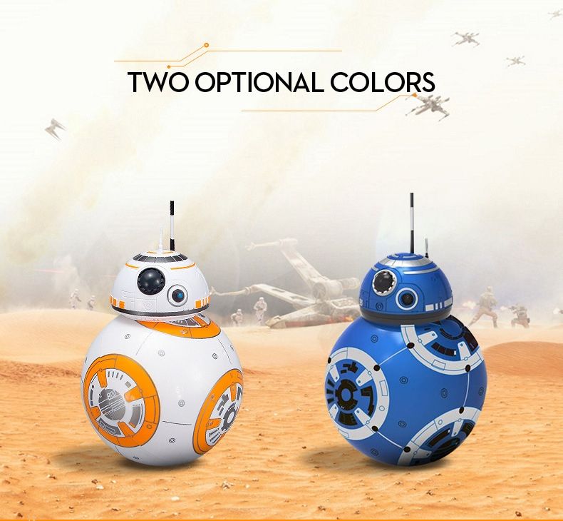 Star Wars BB-8 Fjärrstyrd Robot 20,5cm Intelligent RC-leksak 360° Rotation Rolig för barn och samlarobjekt