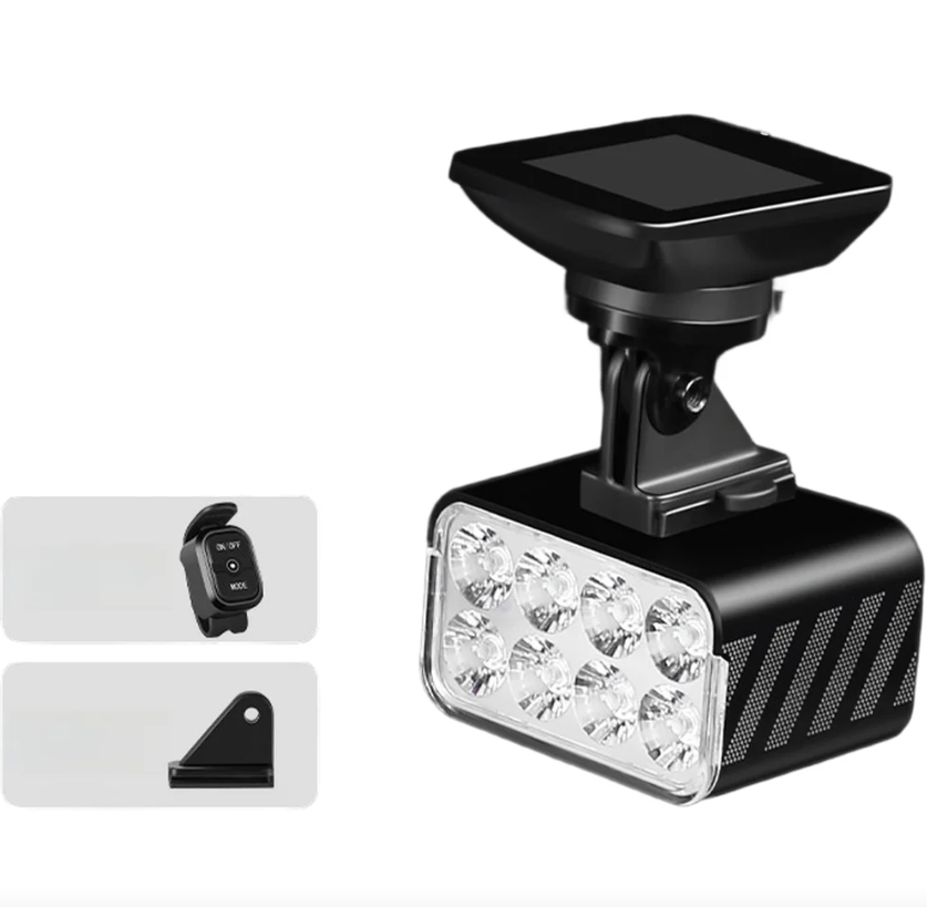 Fjärrstyrd Cykellampa W450 1800 Lumen – Stark & Lyftbar Framlampa för MTB