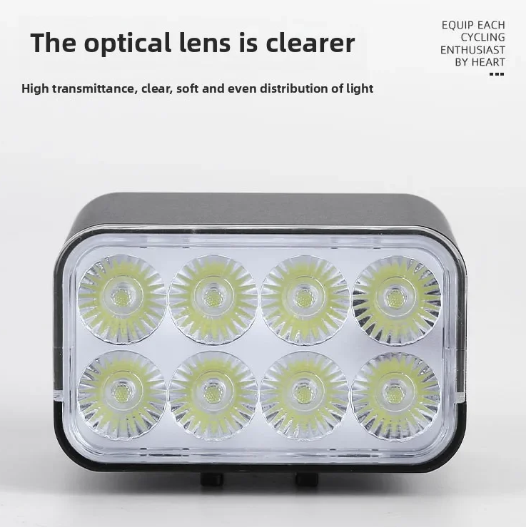 Fjärrstyrd Cykellampa W450 1800 Lumen – Stark & Lyftbar Framlampa för MTB