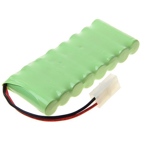 Miljövänligt 9.6V AA 1800mAh Ni-MH laddningsbart batteripaket med långvarig prestanda för leksaker och fjärrkontroller.