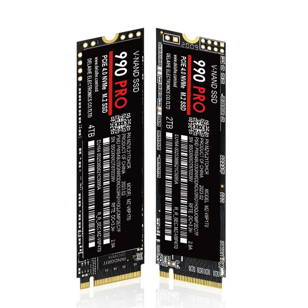 SSD hög hastighet 990 PRO PCIe 4.0 NVMe 4.0 M.2 2280 1TB 2TB 4TB SSD Intern solid state-hårddisk för bärbar dator, PC, PS4