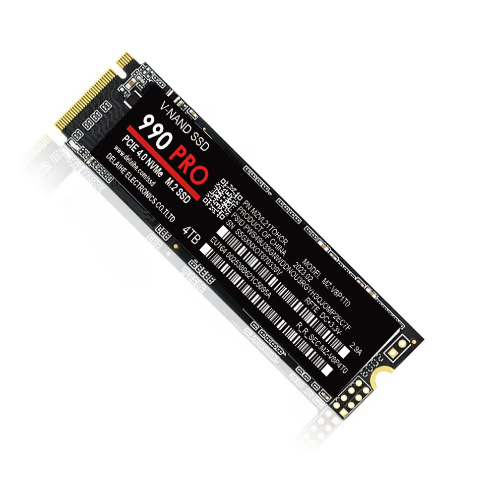 SSD hög hastighet 990 PRO PCIe 4.0 NVMe 4.0 M.2 2280 1TB 2TB 4TB SSD Intern solid state-hårddisk för bärbar dator, PC, PS4