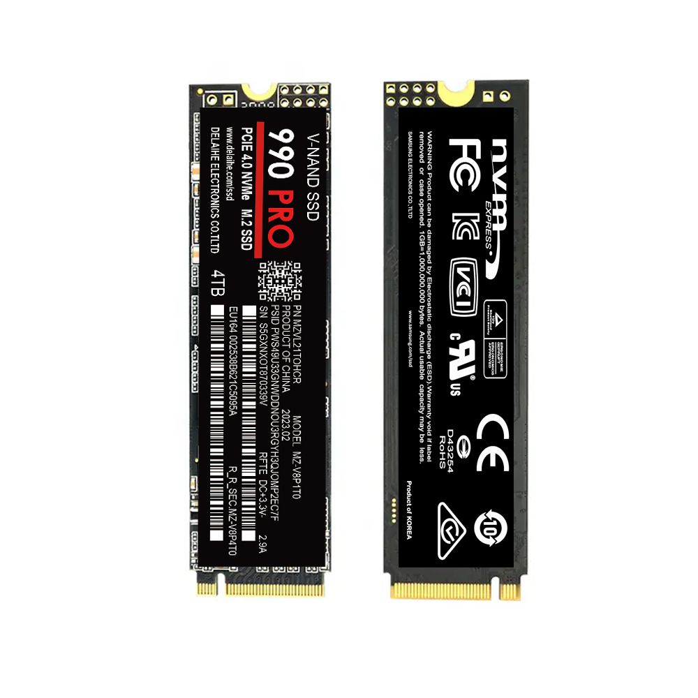 SSD hög hastighet 990 PRO PCIe 4.0 NVMe 4.0 M.2 2280 1TB 2TB 4TB SSD Intern solid state-hårddisk för bärbar dator, PC, PS4