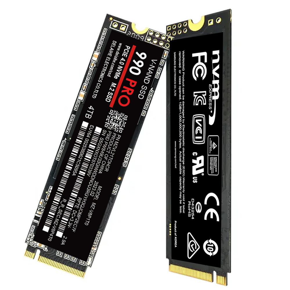SSD hög hastighet 990 PRO PCIe 4.0 NVMe 4.0 M.2 2280 1TB 2TB 4TB SSD Intern solid state-hårddisk för bärbar dator, PC, PS4
