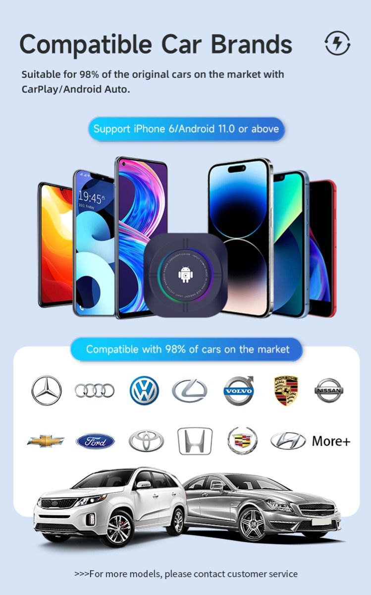 Carlinkit Android 13 TV Box Trådlös CarPlay Sömlös Anslutning 8-kärnig Adapter för Bilunderhållning