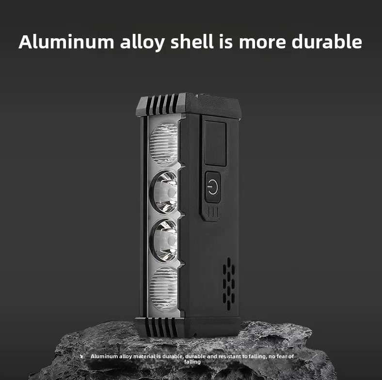 ACRUNU LED Cykellampa USB-C Laddningsbar, Cykel Strålkastare 4000 Lumen, 4 Lägen, Cykelsäkerhet