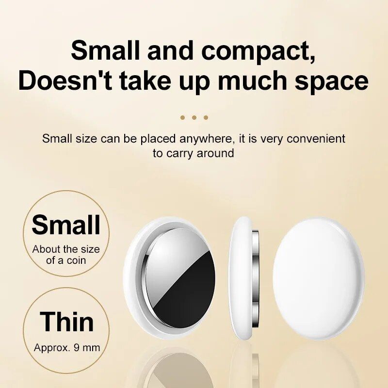 Mini GPS-tracker Bluetooth 4.0 Smart Locator – lättviktig anti-borttappningsenhet för nycklar, husdjur, barn med realtidsplacering