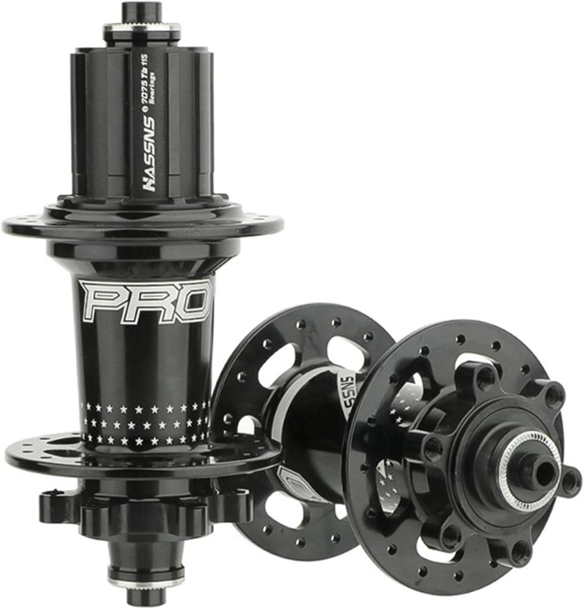 HASSNS PRO7 MTB Nav 32 hål Lager Mountainbike Snabbkopplingsnav 32h Noisy Cube Cykelbussningar
