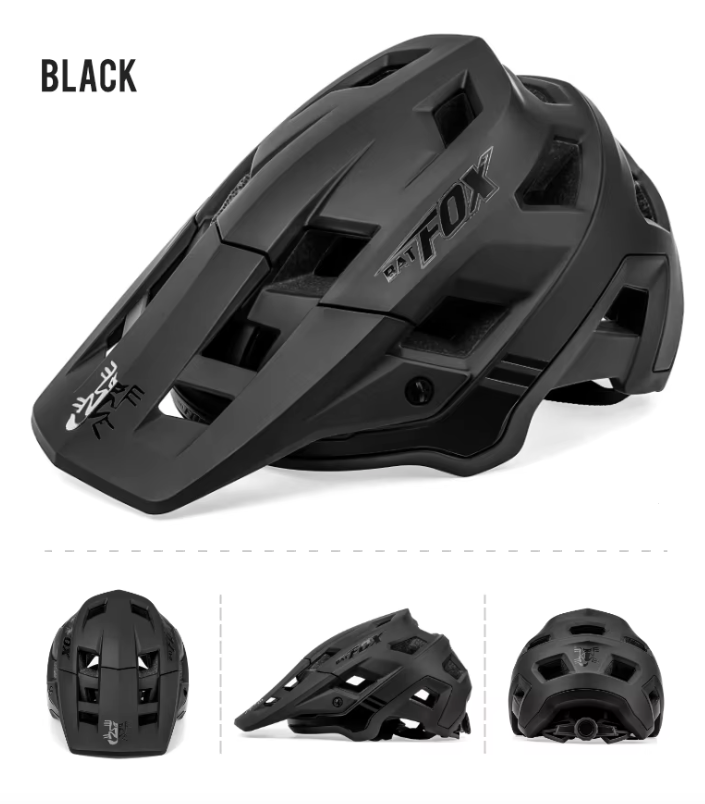 BATFOX Mountainbikehjälm med lättvikts In-Mold-teknik och justerbar passform för vuxna och ungdomar