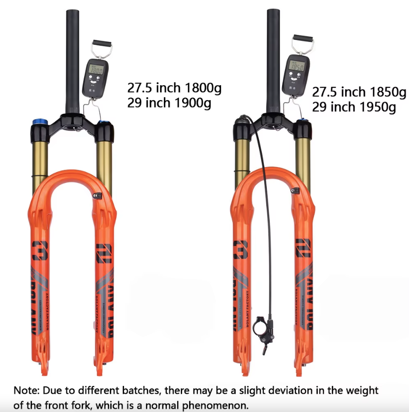 Bolany mountainbikegaffel 27,5 eller 29 tum – högpresterande luftfjädring och stötdämpning för MTB-entusiaster