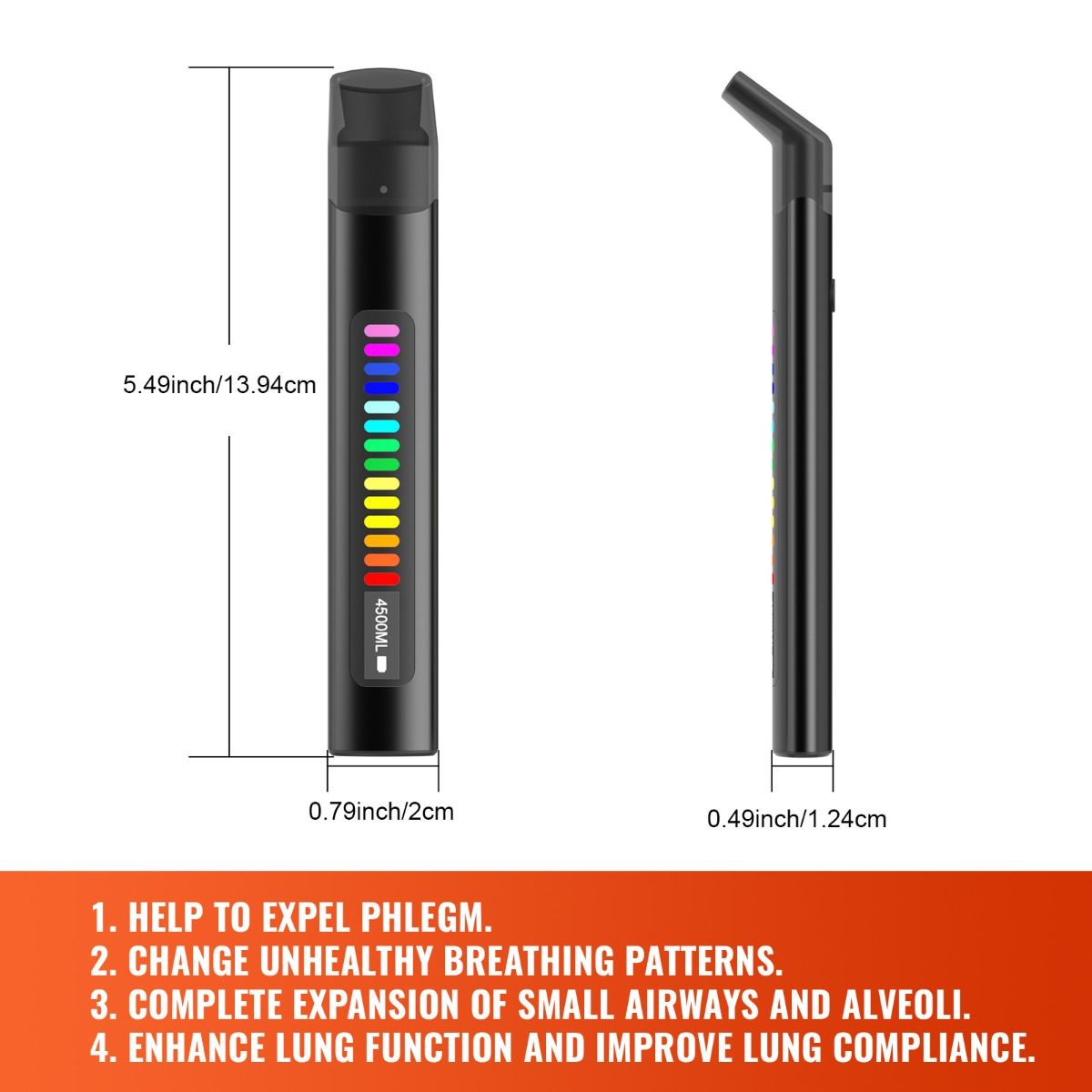 Portabel Andningstränare | Smart Andningsassistent för Idrottare & Bättre Lungkapacitet