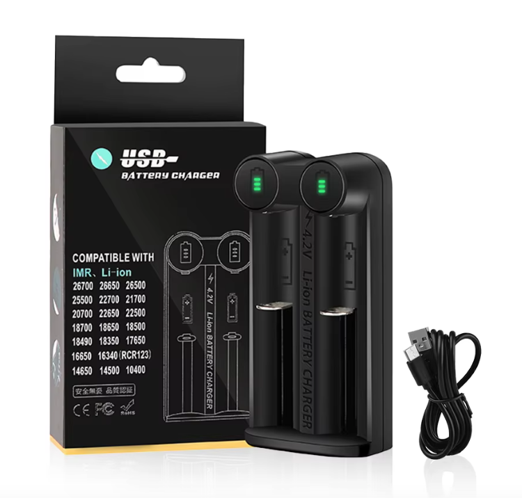 Ny 21700 batteriladdare med intelligent MCU-teknik och kortslutningsskydd för 18650 CR123A och 14500 batterier