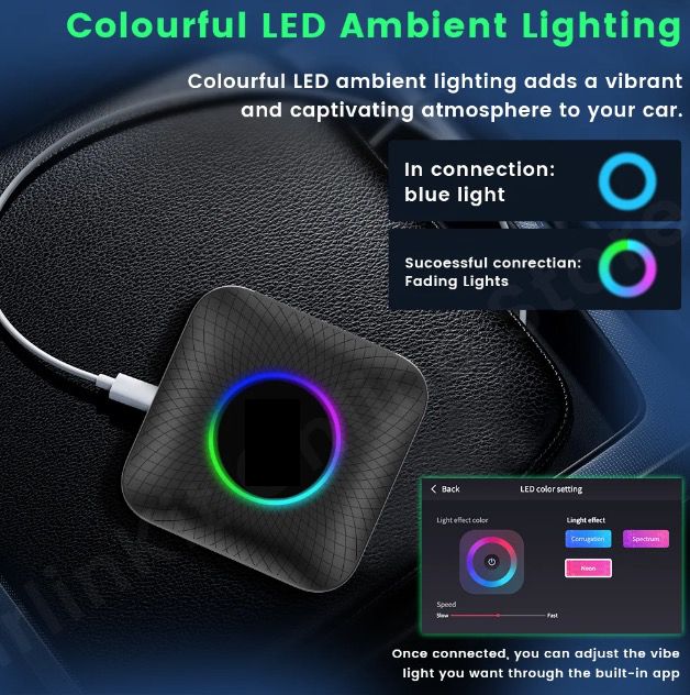 CarlinKit Smart TV Box CarPlay Ai Box Android 13 YouTube Netflix Underhållning för Långa Bilresor