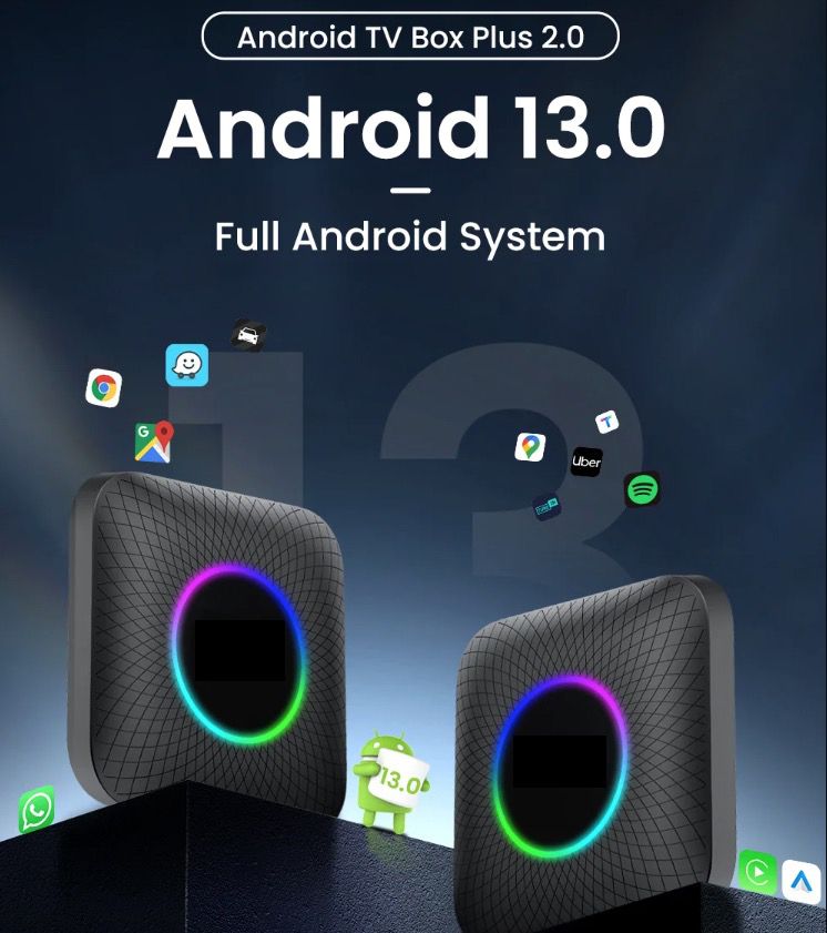 CarlinKit Smart TV Box CarPlay Ai Box Android 13 YouTube Netflix Underhållning för Långa Bilresor