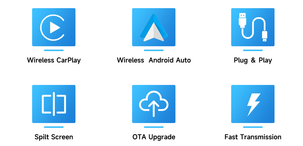 CarlinKit 2air 5.0 CarPlay Trådlös Adapter för iPhone och Android trådlös anslutning och sömlös integration
