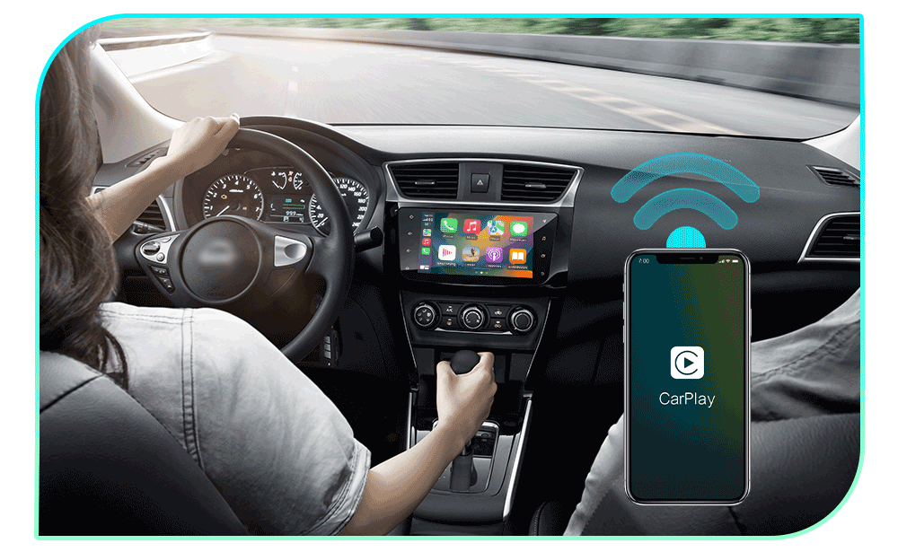 CarlinKit 2air 5.0 CarPlay Trådlös Adapter för iPhone och Android trådlös anslutning och sömlös integration