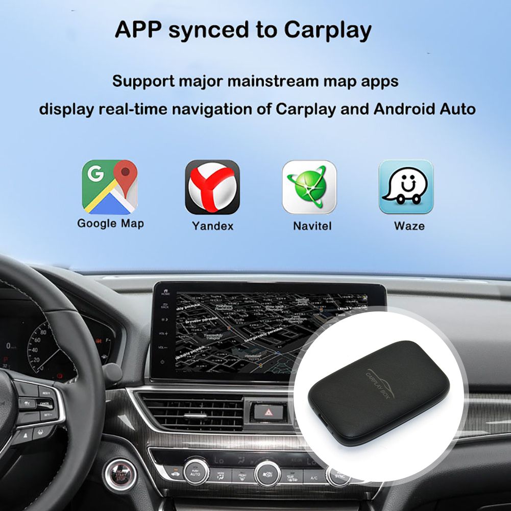 Carplay Box Trådlös Android Auto Adapter med Netflix och YouTube bilaccessoar för underhållning i bilen