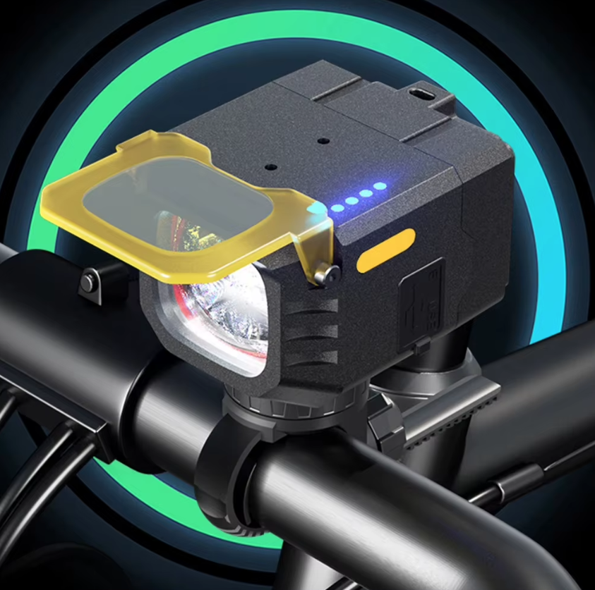 Nitebeam Hängande Cykelframlyse med Avskuren Stråle, 30W Kraftfull Belysning, Hållbart Aluminium, Hands-Free Drift