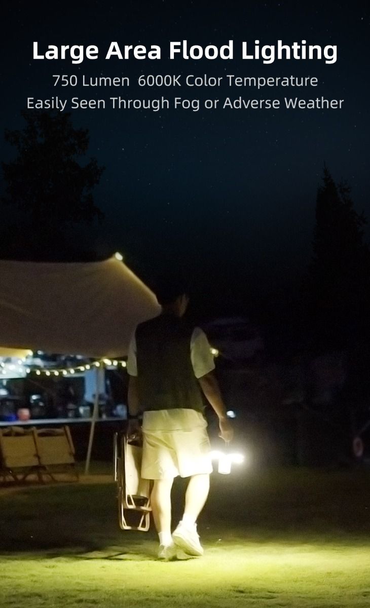 Klarus CL2 750 Lumen campinglykta med frifällbar 90-graders justering och 7 ljuslägen för utomhusbruk