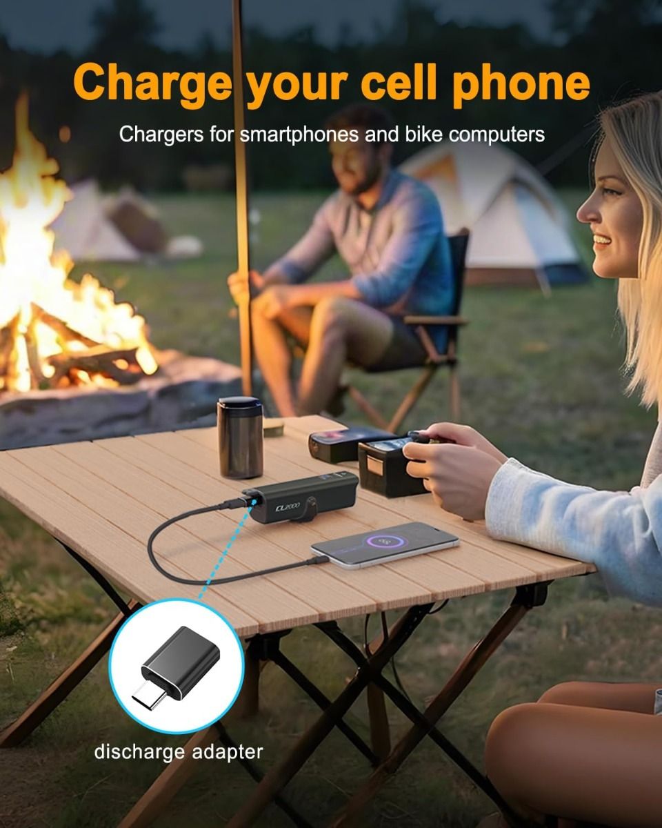 TOWILD CL2000 Cykellampa | 2000 Lumen Superljus, Bländfri & Vattentät för Säker Nattcykling