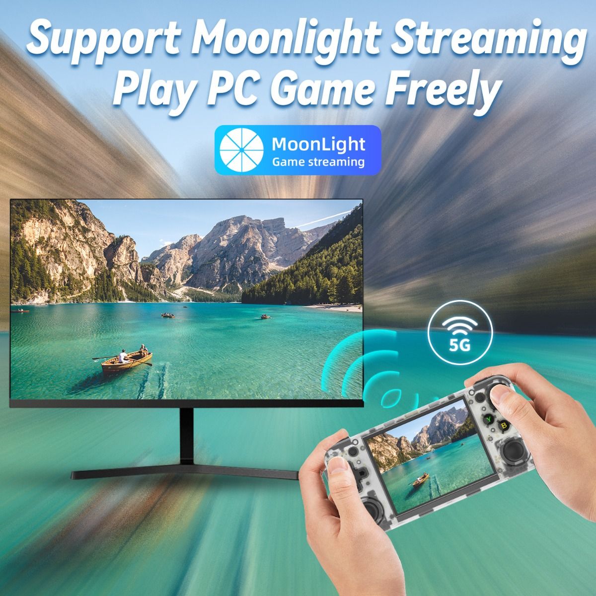 ANBERNIC RG35XX H bärbar handhållen spelkonsol 5000 klassiska spel Linux H700 IPS-skärmWireless Control