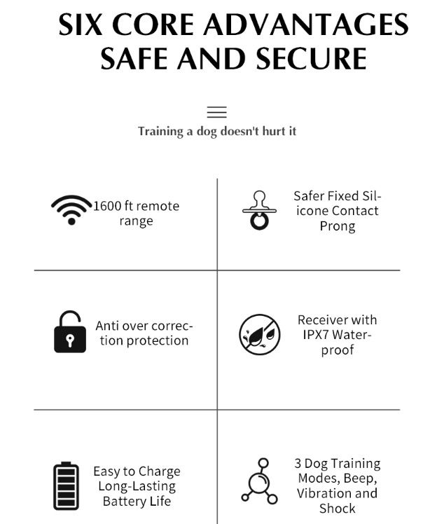 Trådlöst elektroniskt hundstängselsystem och fjärrträningshalsband för säker hundträning och husdjursgränser