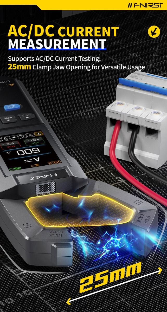 FNIRSI DMC-100 Klämmultimeter: Intelligent & Automatisk för Precisa Eltestningar.