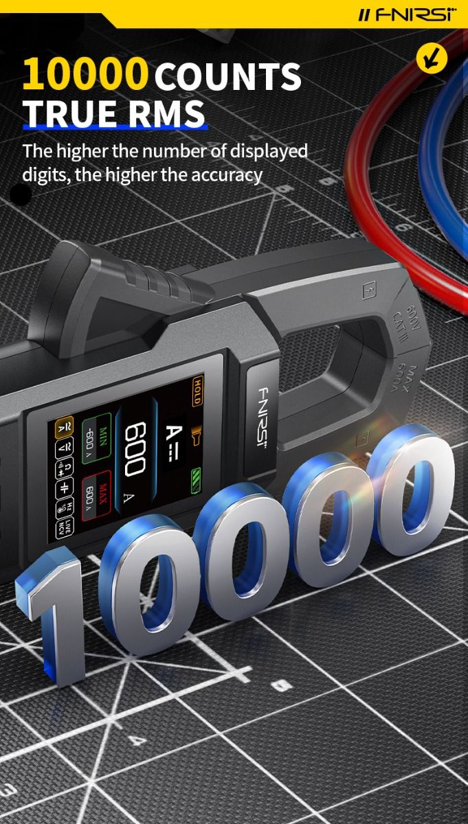 FNIRSI DMC-100 Klämmultimeter: Intelligent & Automatisk för Precisa Eltestningar.