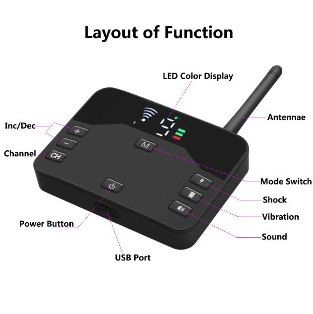 Innovativt trådlöst hundstängsel elektrisk träningshalsband med fjärrstyrd hundträning säker hundträningslösning