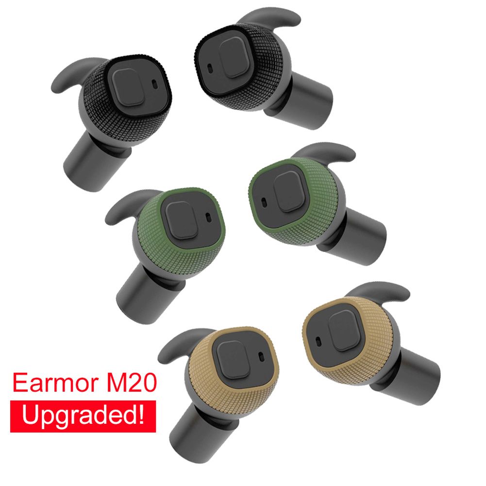 Upptäck EARMOR M20 taktiska hörsnäckor elektroniska öronproppar med avancerad brusreducering och hörselsäkerhet