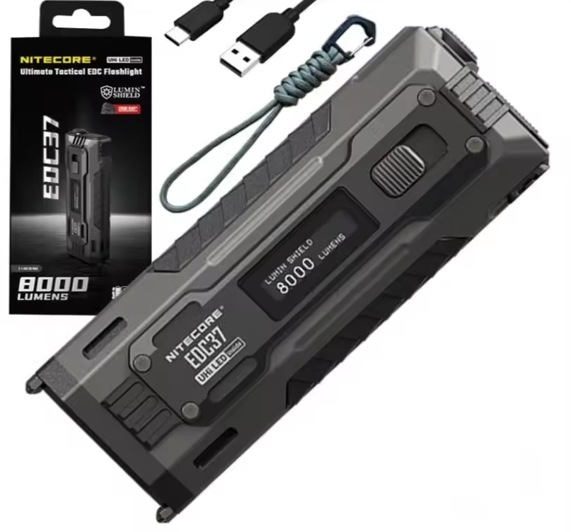 NITECORE EDC37 8000LM USB-C uppladdningsbara ficklampor