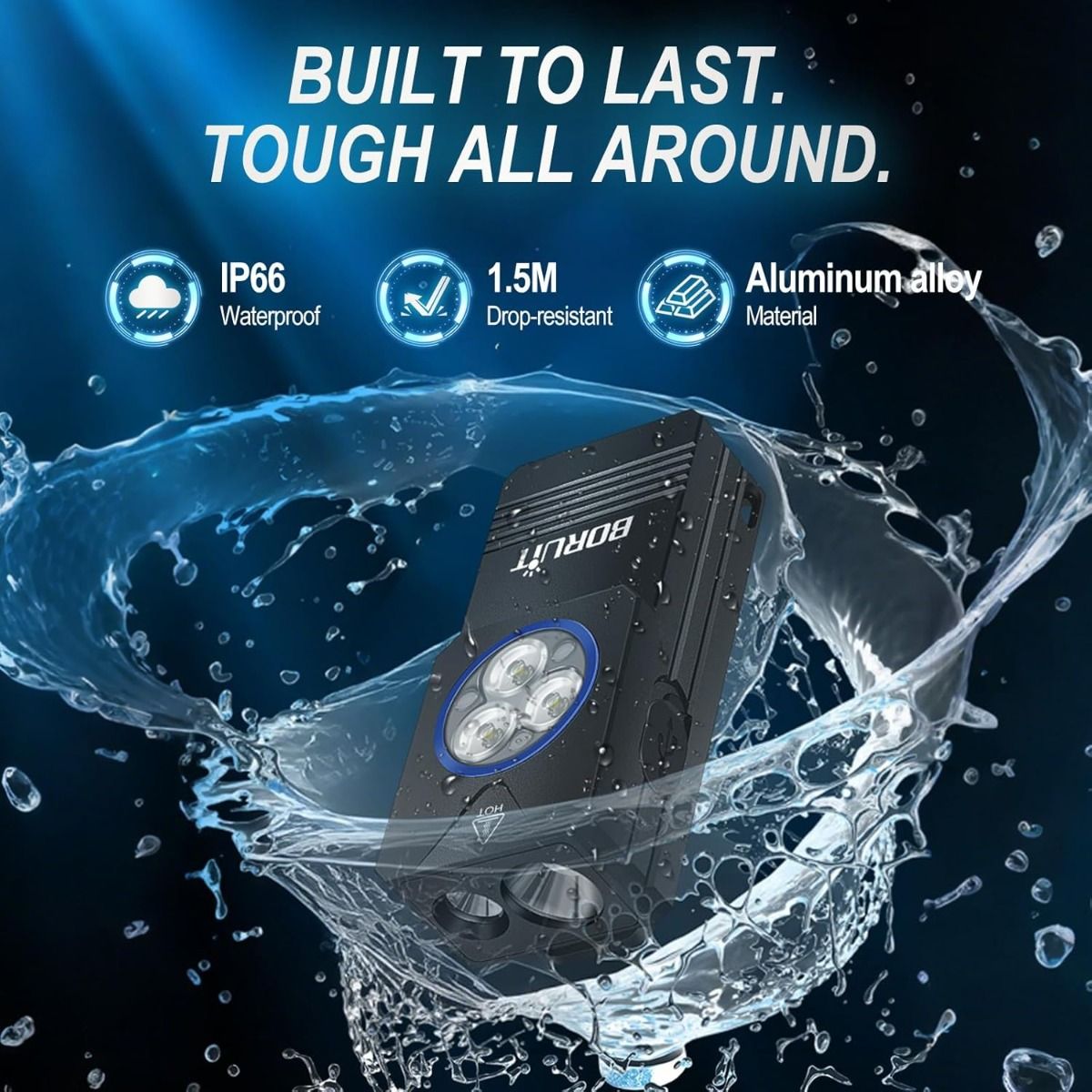 EV30 Mini LED Ficklampa – Din perfekta EDC-följeslagare med UV 365nm & 550lm USB-C Laddbar