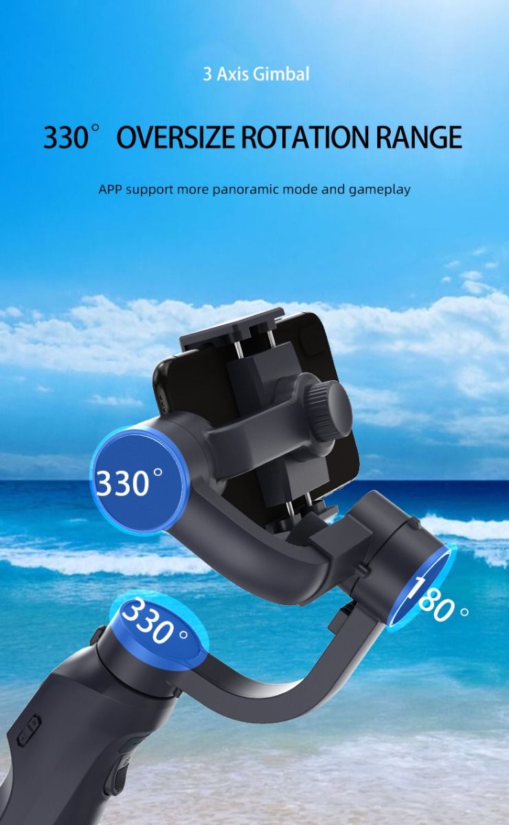F10 Pro Stabilizer 3-axlig telefon gimbal för mobilfilmskapande och fotografering användarvänlig design
