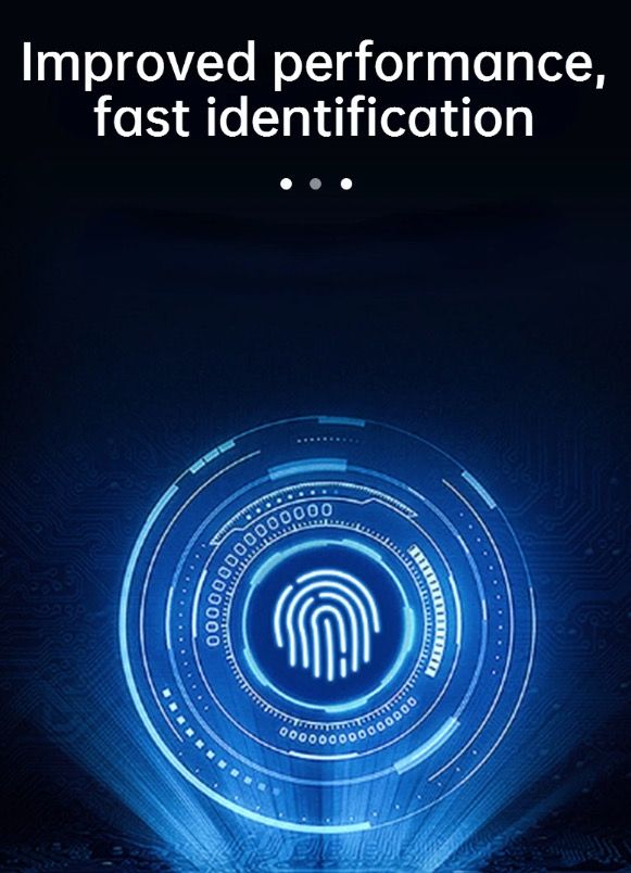 Elektroniskt smart dörrlås med biometriskt fingeravtryckslås för nyckellös inpassering och säker åtkomst