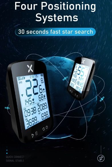 XOSS G+ G2 Cykeldator GPS-generation trådlös hastighetsmätare spårare med anpassningsbar display och pulssensor