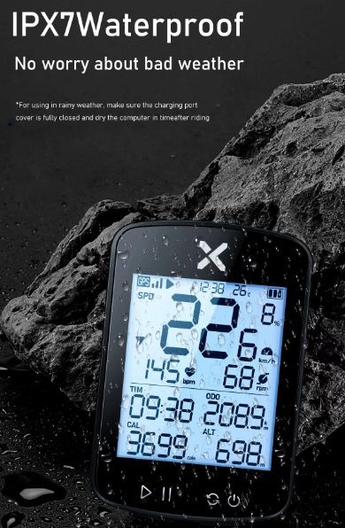 XOSS G+ G2 Cykeldator GPS-generation trådlös hastighetsmätare spårare med anpassningsbar display och pulssensor